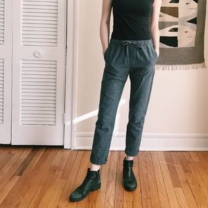 OBEY relaxed trousers in fleck yarn